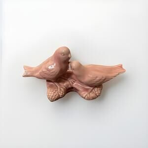 Vtg 40’s Love Birds On Nest Planter